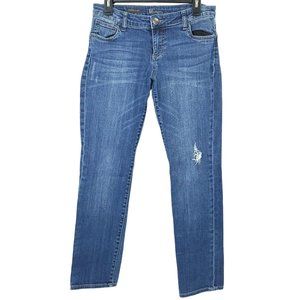 Kut From The Kloth Catherine Boyfriend Jeans Womens Size 6 Distressed Denim